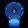 Football 3D Illusion LED Lamp - Night Light - for the Bedroom