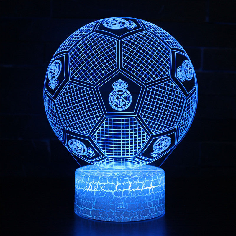 Football 3D Illusion LED Lamp - Night Light - for the Bedroom