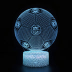 Football 3D Illusion LED Lamp - Night Light - for the Bedroom