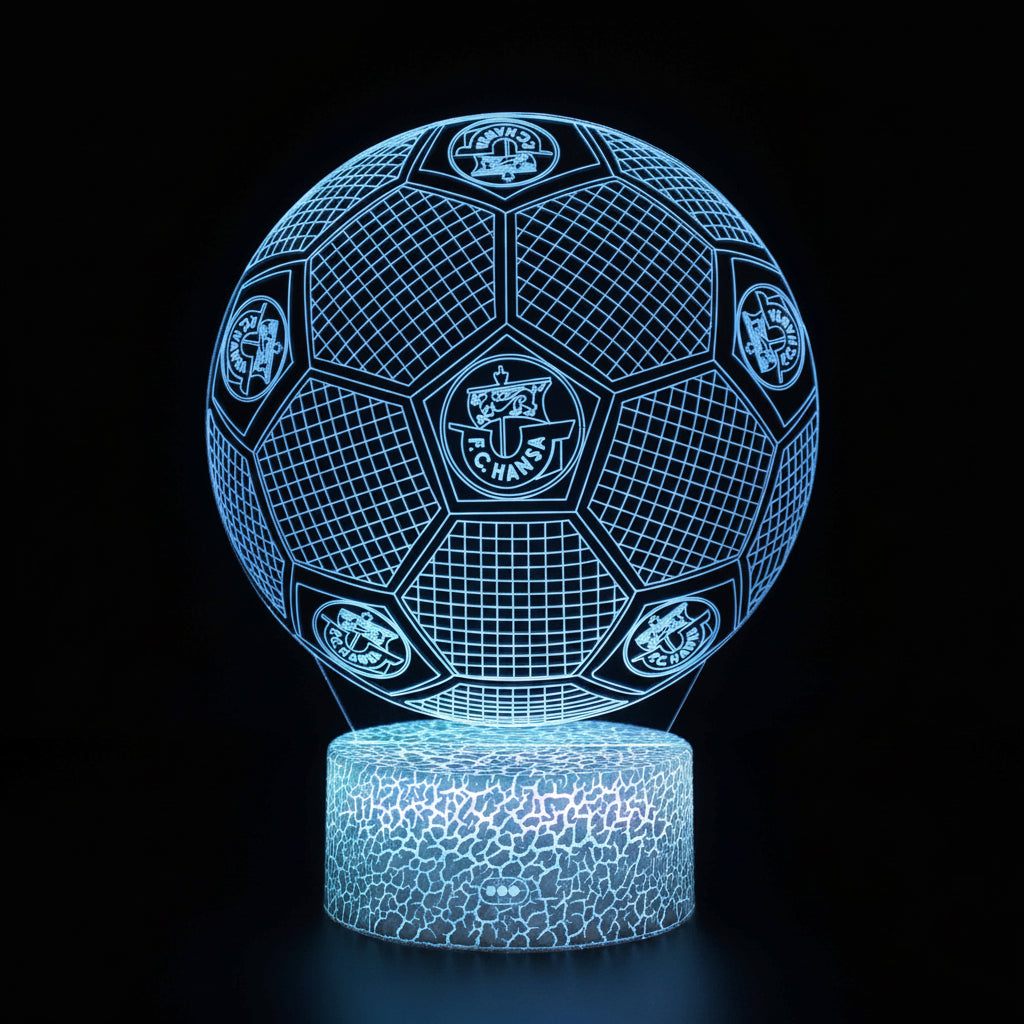 Football 3D Illusion LED Lamp - Night Light - for the Bedroom