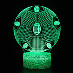 Football 3D Illusion LED Lamp - Night Light - for the Bedroom