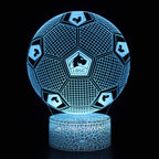 Football 3D Illusion LED Lamp - Night Light - for the Bedroom