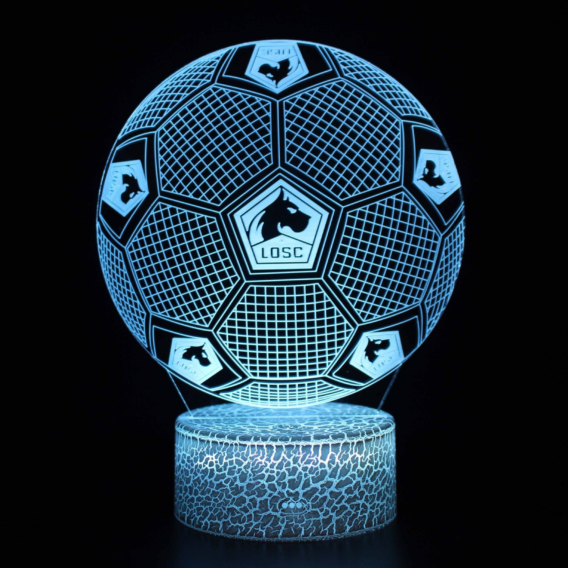 Football 3D Illusion LED Lamp - Night Light - for the Bedroom