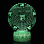 Football 3D Illusion LED Lamp - Night Light - for the Bedroom
