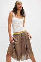 Tedi Lace – Satin Culotte Shorts