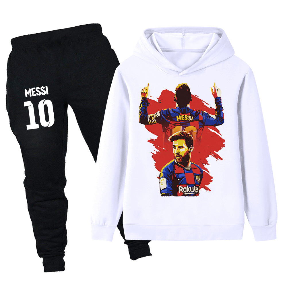 Lionel Messi Kids Football Tracksuit - Barcelona