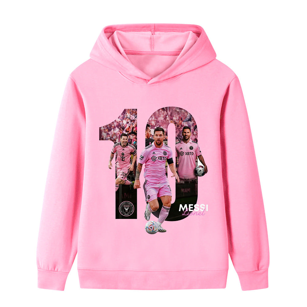 Lionel Messi Kids Football Hoodie - Miami