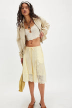 Tedi Lace – Satin Culotte Shorts