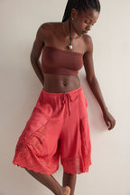 Tedi Lace – Satin Culotte Shorts