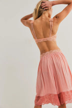 Tedi Lace – Satin Culotte Shorts