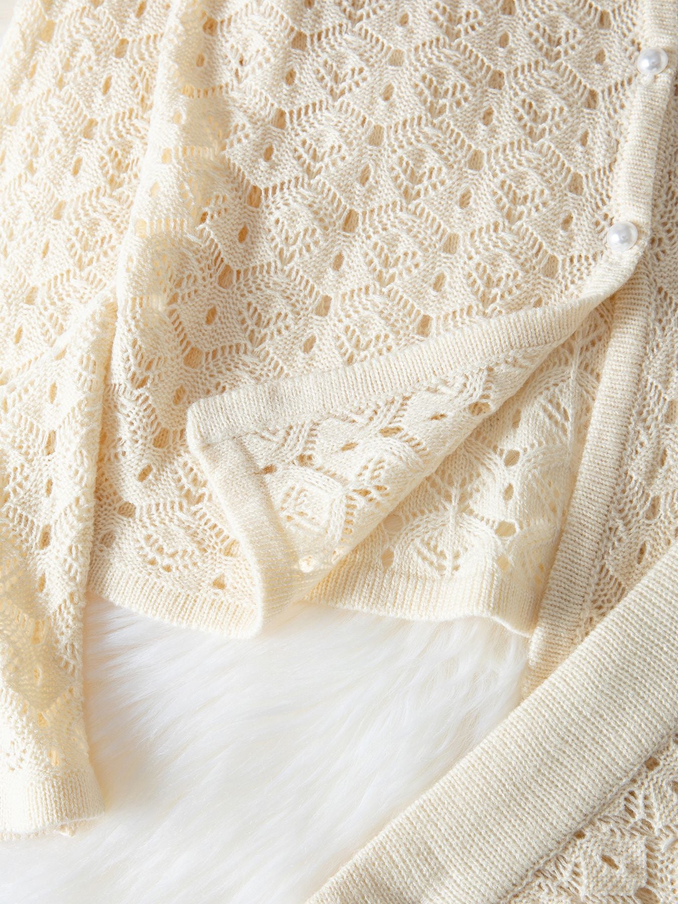 Seaside Elegance – Crochet Cardigan & Mini Skirt Set
