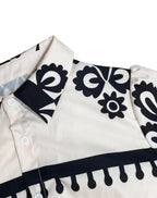 Monochrome Heritage – Belted Maxi Dress