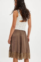 Tedi Lace – Satin Culotte Shorts
