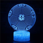 Football 3D Illusion LED Lamp - Night Light - Mood Light