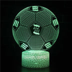 Football 3D Illusion LED Lamp - Night Light - Mood Light