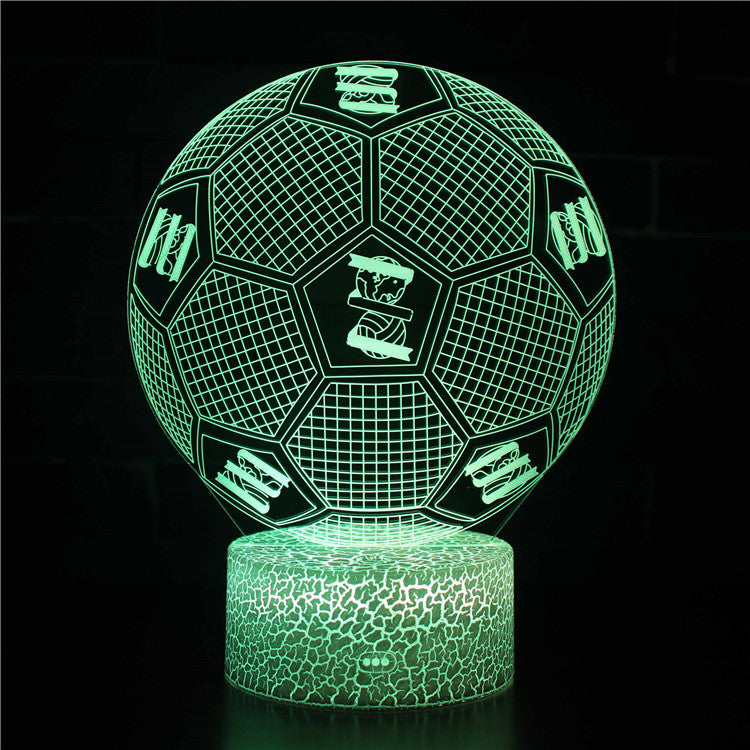 Football 3D Illusion LED Lamp - Night Light - Mood Light
