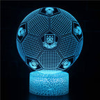 Football 3D Illusion LED Lamp - Night Light - Mood Light