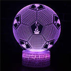 Football 3D Illusion LED Lamp - Night Light - Mood Light