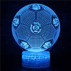 Football 3D Illusion LED Lamp - Night Light - Mood Light