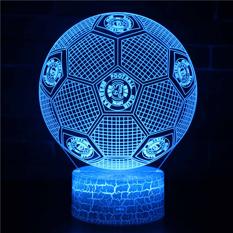 Football 3D Illusion LED Lamp - Night Light - Mood Light