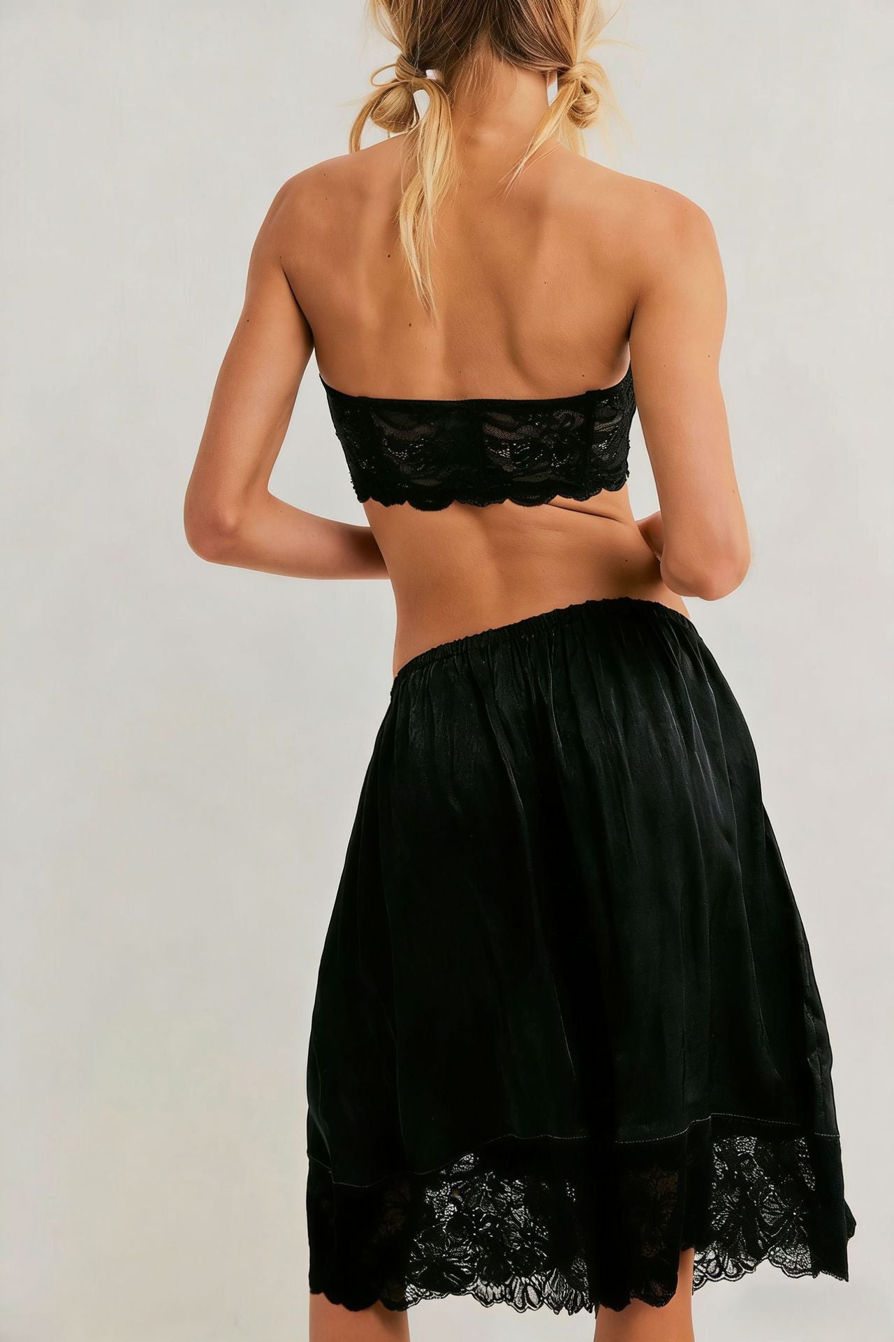 Tedi Lace – Satin Culotte Shorts