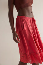 Tedi Lace – Satin Culotte Shorts