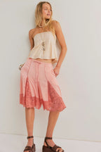 Tedi Lace – Satin Culotte Shorts