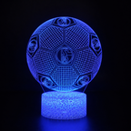 Football 3D Illusion LED Lamp - Night Light - for the Bedroom