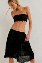 Tedi Lace – Satin Culotte Shorts