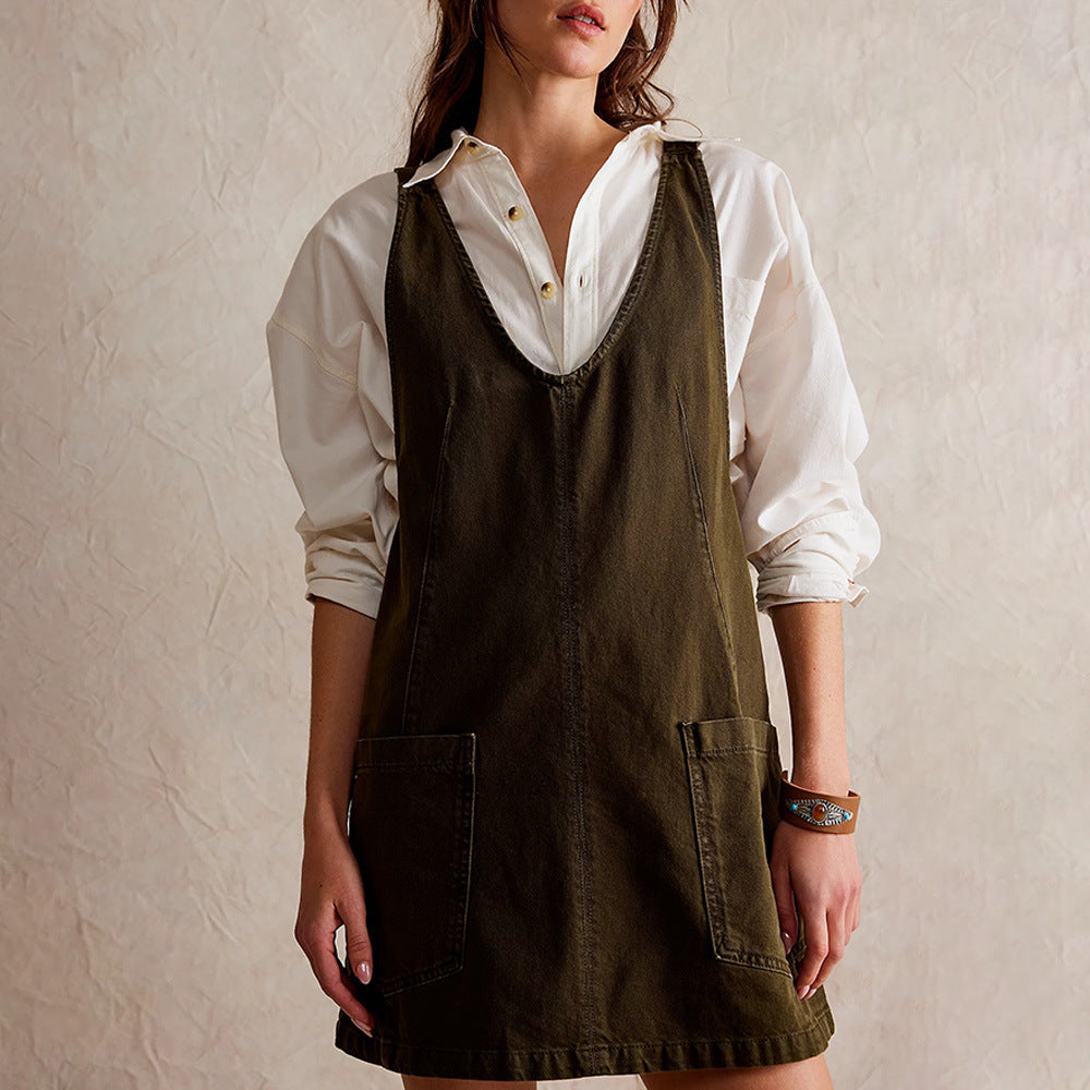 High Roller – Denim Skirtall Dress