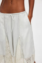 Tedi Lace – Satin Culotte Shorts