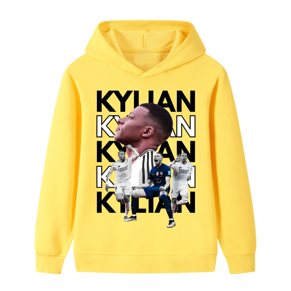Kylian Mbappé Kids Football Hoodie - Soft