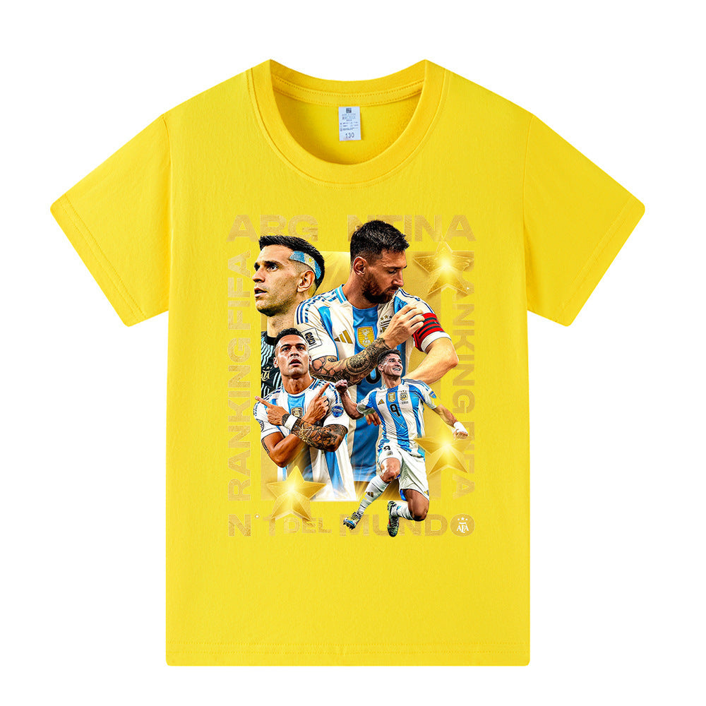 Lionel Messi Kids Football T-Shirt - Cool Design
