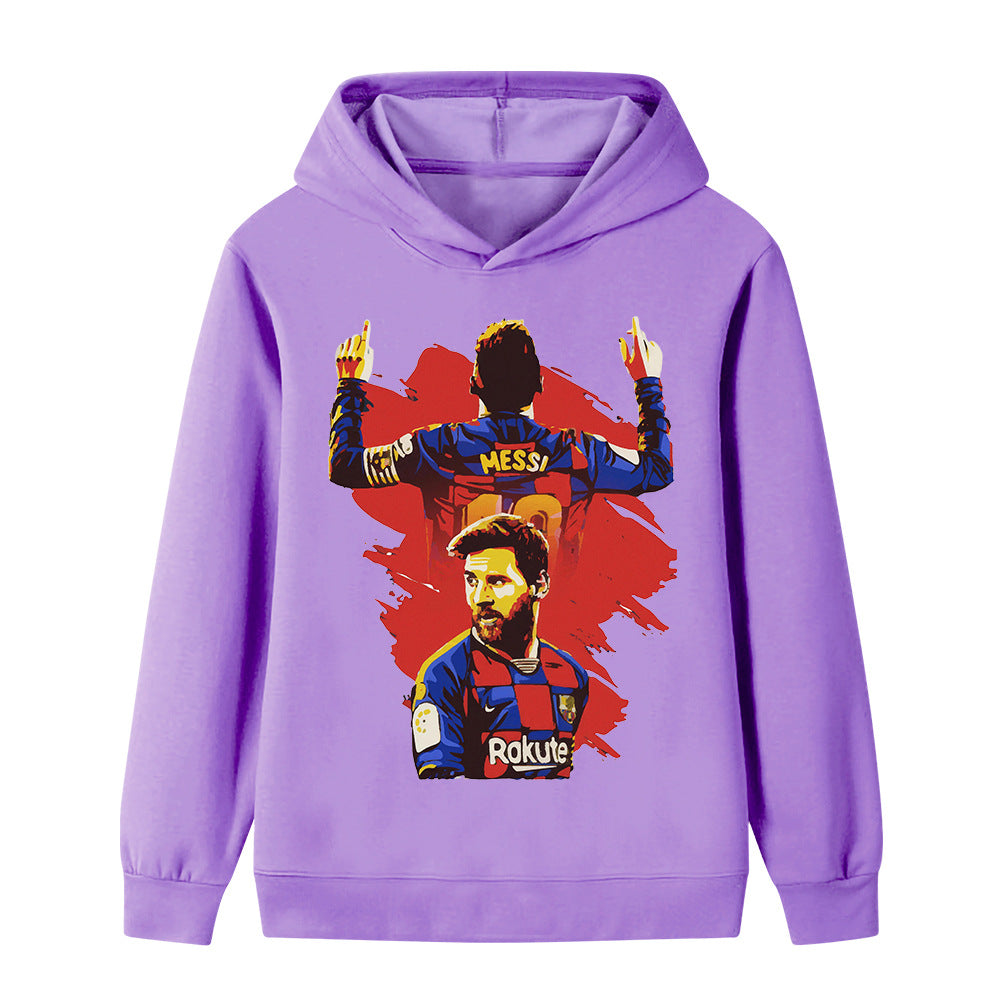 Lionel Messi Kids Football Hoodie - Barcelona