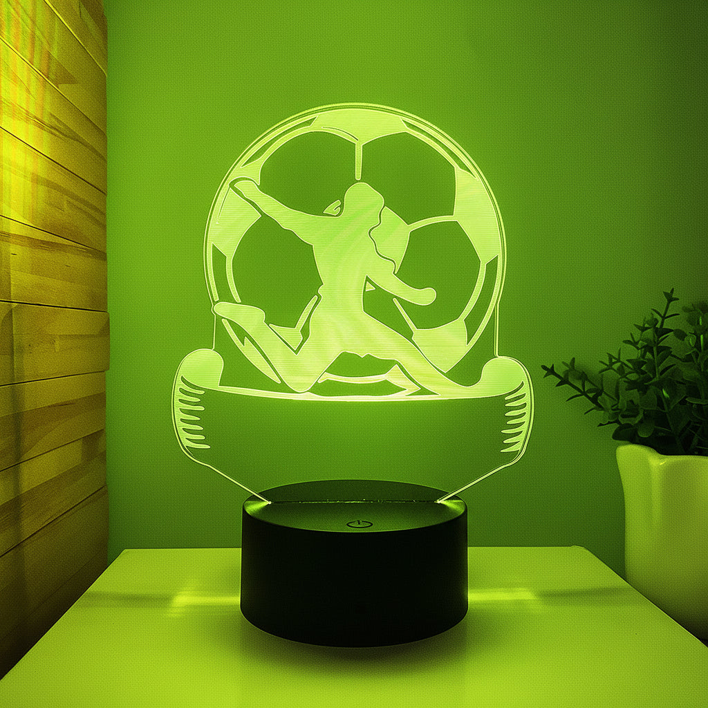 Football 3D Illusion LED Lamp - Night Light - USB