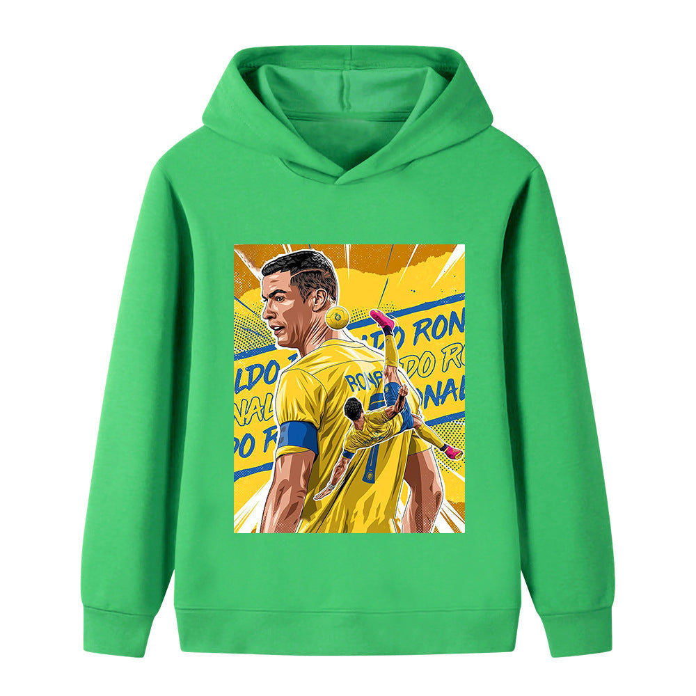 Cristiano Ronaldo Kids Football Hoodie - Al Nassr