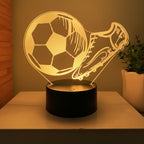 Football 3D Illusion LED Lamp - Night Light - Night Light