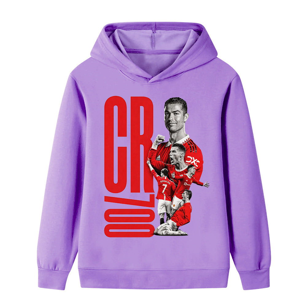Cristiano Ronaldo Kids Football Hoodie - Manchester United - Sporty