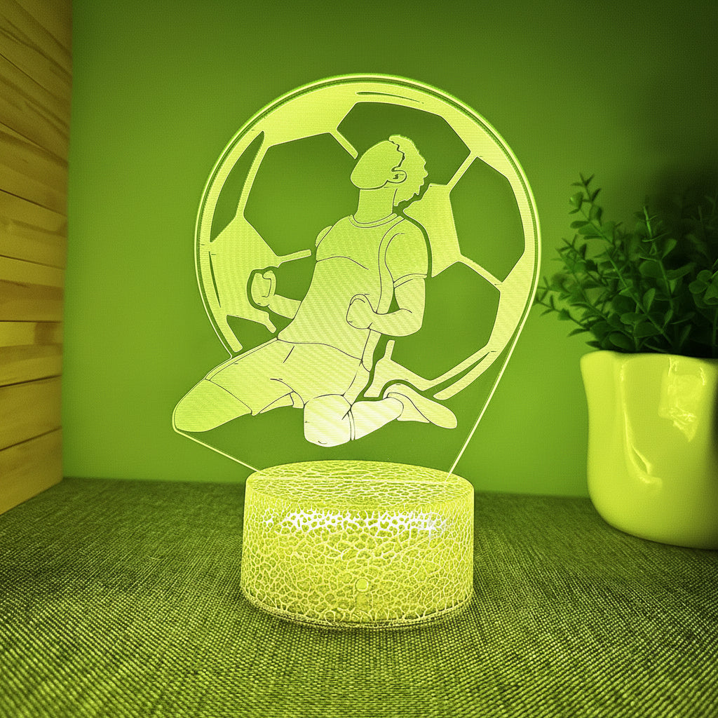 Football 3D Illusion LED Lamp - Night Light - Night Light