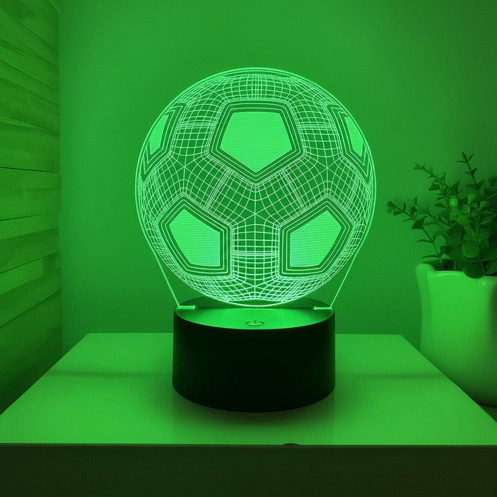 Football 3D Illusion LED Lamp - Night Light - USB