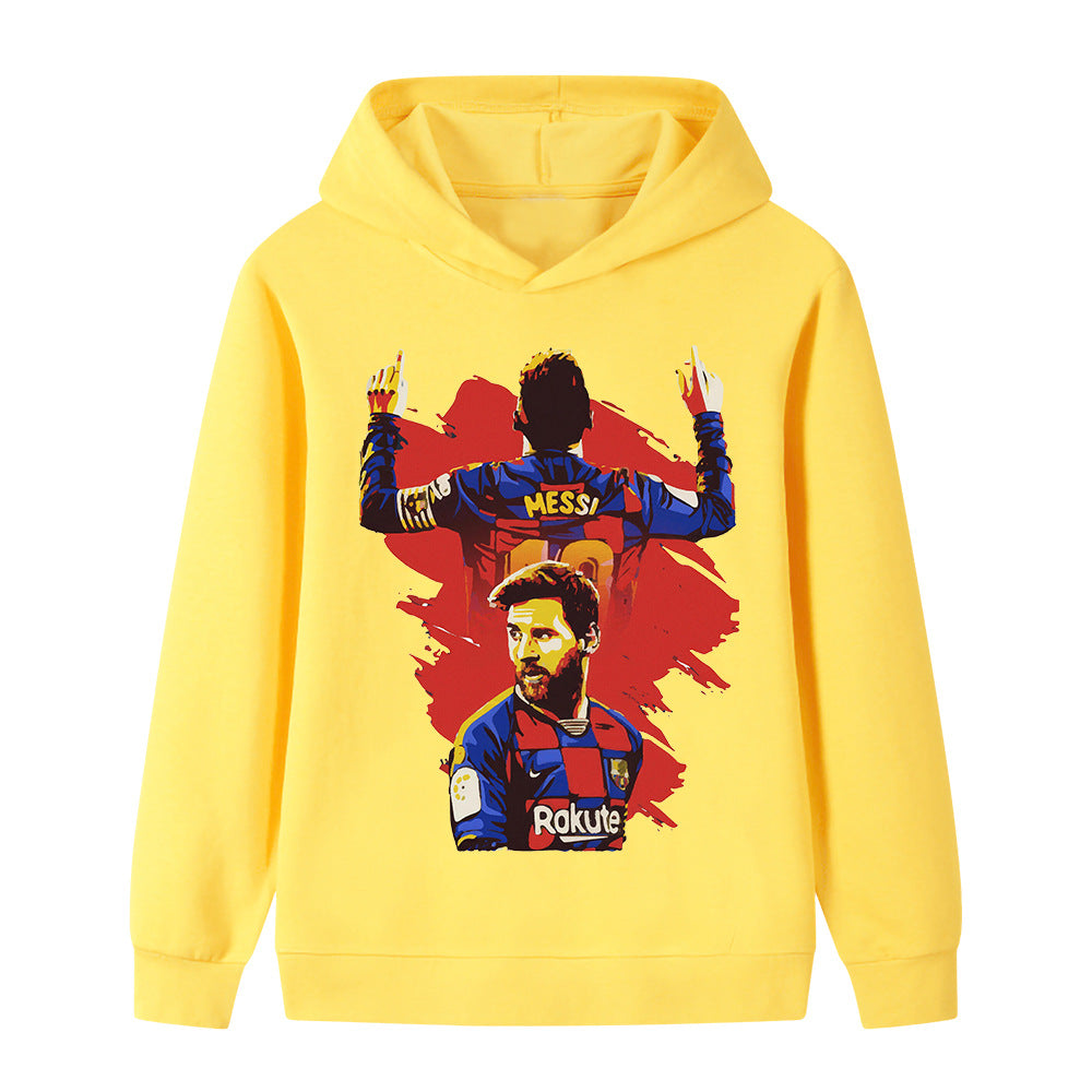 Lionel Messi Kids Football Hoodie - Barcelona