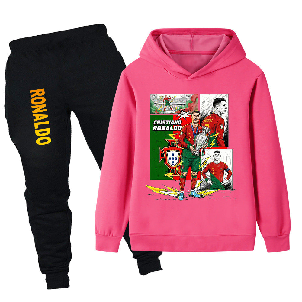 Cristiano Ronaldo Kids Football Tracksuit - Portugal - Soft