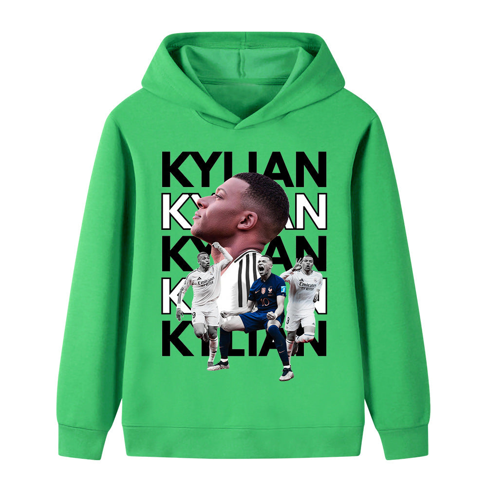 Kylian Mbappé Kids Football Hoodie - Soft