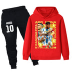 Lionel Messi Kids Football Tracksuit - Argentina - Soft