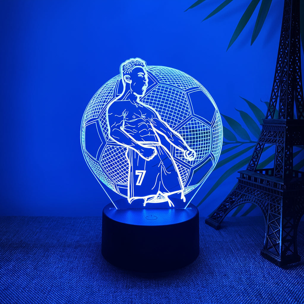Ronaldo 3D Illusion LED Lamp - Night Light