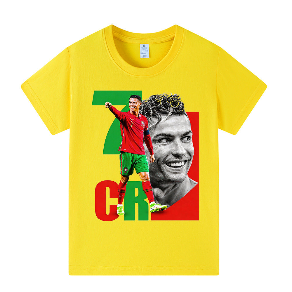 Cristiano Ronaldo Kids Football T-Shirt - Portugal - Sporty