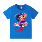 Cristiano Ronaldo Kids Football T-Shirt - Comfy