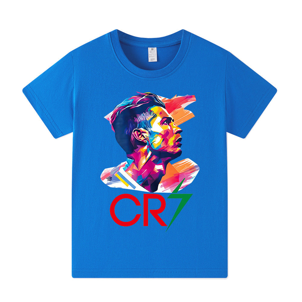 Cristiano Ronaldo Kids Football T-Shirt - Comfy