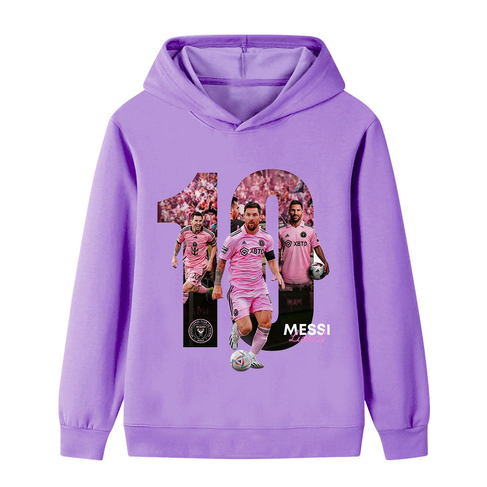 Lionel Messi Kids Football Hoodie - Miami