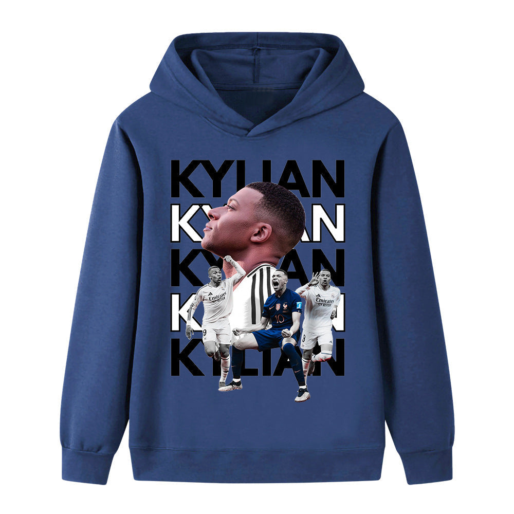 Kylian Mbappé Kids Football Hoodie - Soft